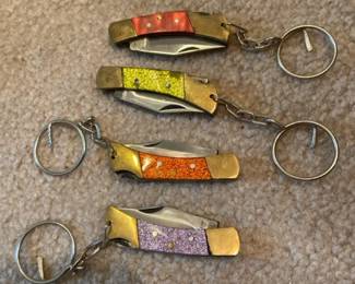 Vintage Handy Dandy Pocket Pal 1970s Key Chain Pocket Knives