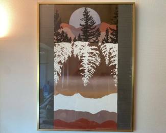 Framed Ponderosa Print Signed By Artist