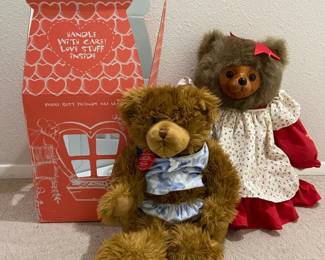 Limited Edition Build A Bear Vintage Robert Raikes Wooden Faced Bear