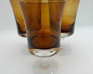Vintage Brown Goblets
