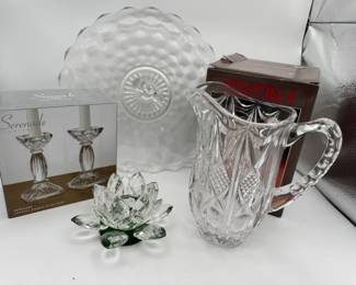 Cut Crystal Serveware Some New In Box