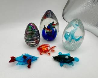 Decorative Glass Paperweights Glass Fish
