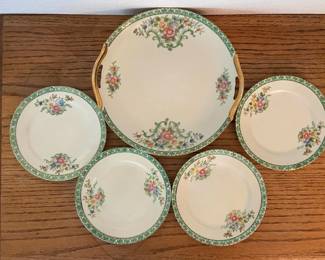 Noritake Hand Painted Plates With Floral Design