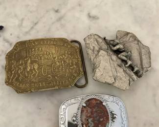 Vintage Belt Buckles American Express 1980 Bergamot Brass Works