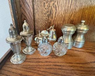 Sterling Silver Weighted Salt Pepper Shakers With Other Salt Pepper Shaker Sets