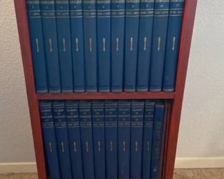 Vintage Book Of Knowledge Series 120 With Small Book Shelf