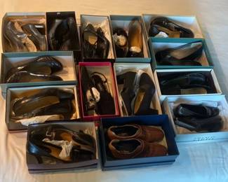Collection of Black Womens Shoes with Heels Sandals and Flats