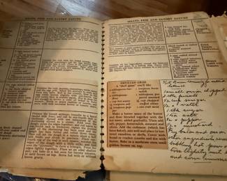 Vintage This is not in best condition. There is Recipes printed, Hand Written