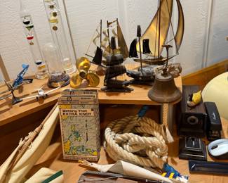 Nautical collection from the home of  a longtime US Coast Guard/US Navy Veteran