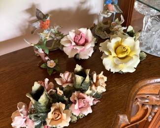 Vintage Floral/Birds Porcelain 