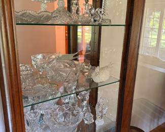Display Lighted Cabinet with Crystal