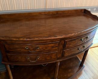  Drexel Demilune server Console, 4 Drawers