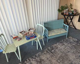 small kids play furniture and side table