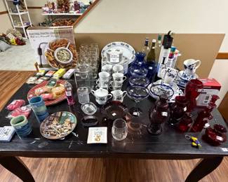 christmas dish set and more glass and kitchen