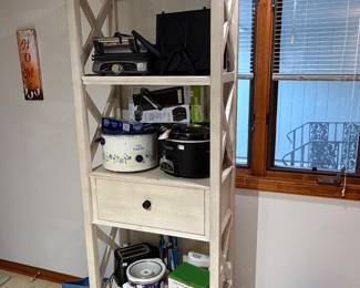 great shelf currently in kitchen with electronics. Use it anywhere!