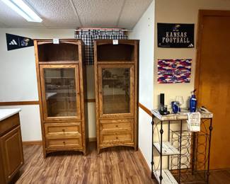 entertainment cabinets, or bookshelves, wine rack