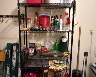 shelf and tools and coolers and more