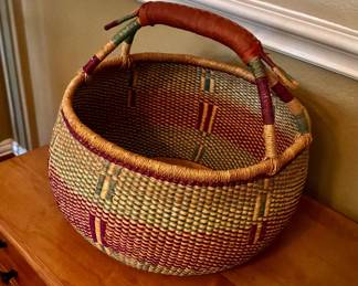 Bolga Handwoven Basket