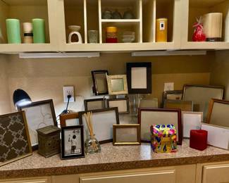 Large assortment of frames