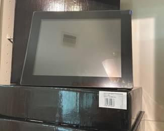Three digital picture frames