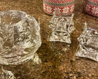 Crystal candle Holders