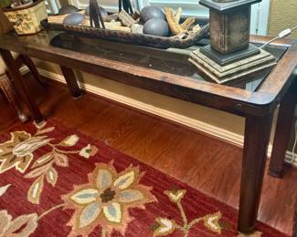 Wood sofa table