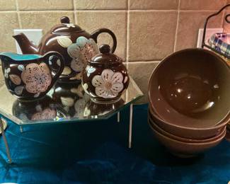 Pier 1 Cassidy Teapot Set