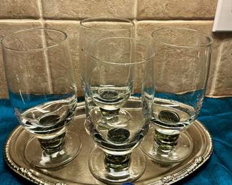 Footed Iced Tea Glasses