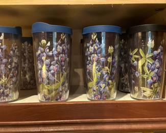 Travis Bluebonnet Tumblers with Lids