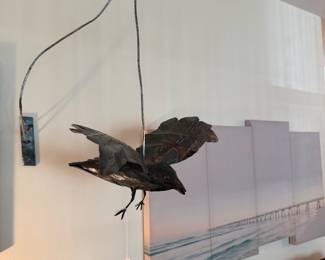 Metal hanging bird $60