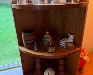 Bedroom 3: corner shelf, bells