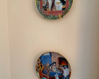 Bedroom 3: cat plates