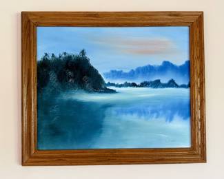 Living Room: painting signed by Audi