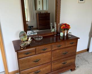 Bedroom 1: long dresser with mirror