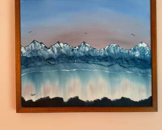 Bedroom 3: painting signed Audi