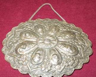 Vintage Turkish Silver Wedding Mirror