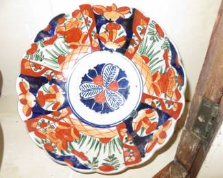 Antique Japanese Imari Scalloped Porcelain Bowl