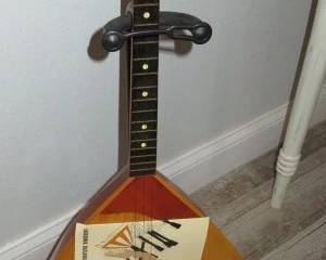 Russian 3 Stringed Balalaika Musical Instrument 