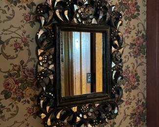 Irnate Carved and Embellished Mirror