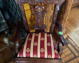 Miniature Doll Upholstered Chair