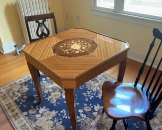 Game table with Roulette, Chess/Checkers/Backgammon boards