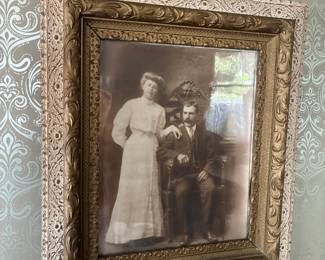 Nicely framed print of a Victorian Couple