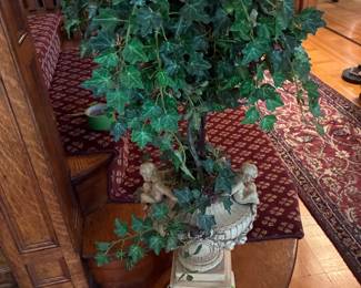 Planter with Cherubs and "Ivy"