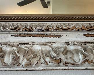 Uttermost piece from their traditional Rococo & Baroque Accent Mirror collections, designed with their signature heavy composite-on-wood framing.