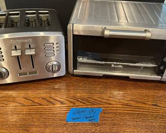 Cuisinart 4-Slice Countdown Metal Toaster and the Breville Compact Smart Oven.