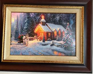 Signed and CERT OF AUTHENTICITY Art Thomas Kinkade painting