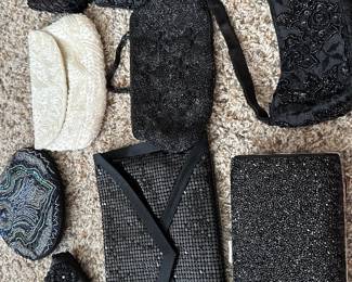 beaded sparkle hand bags