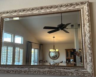 Uttermost piece from their traditional Rococo & Baroque Accent Mirror collections, designed with their signature heavy composite-on-wood framing.