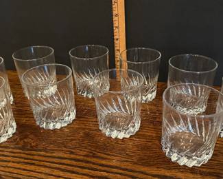 Luminarc Flamenco cut-crystal old fashioned whiskey glasses