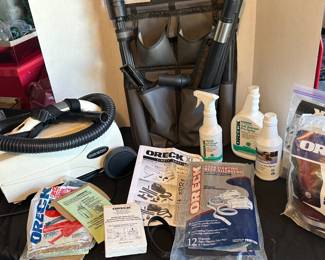 Oreck hand vacuum and accessories